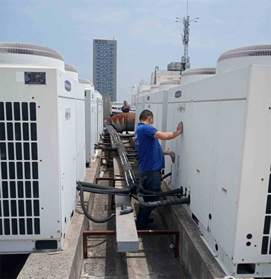 三水中央空调制热和不制冷系统维修方法